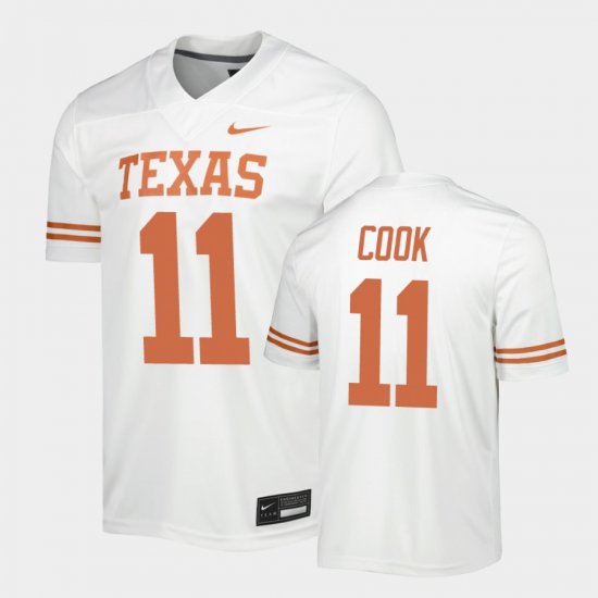 #11 Anthony Cook Game UT Mens White Jersey 860537-160