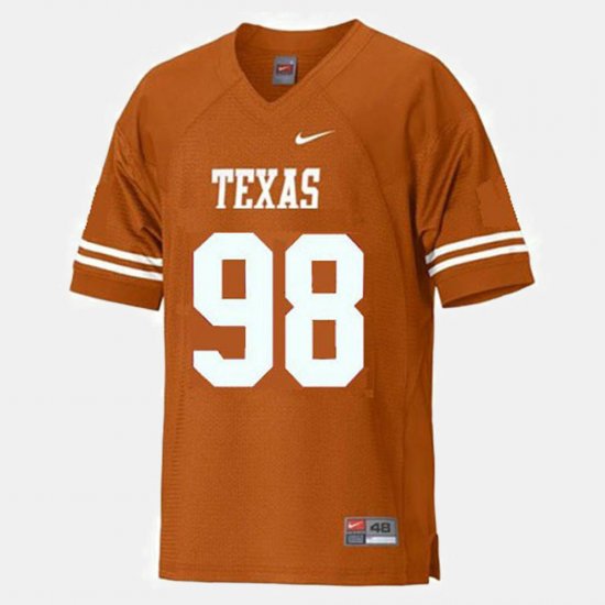 #98 Brian Orakpo College Football Texas Longhorns Youth Orange Jersey 569758-804