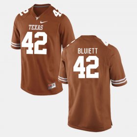 #42 Caleb Bluiett College Football UT Men's Burnt Orange Jersey 310837-245