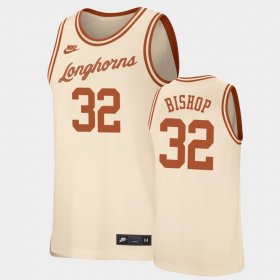 #32 Christian Bishop Replica UT Retro Basketball Men Cream Jersey 738931-290