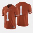 #1 College Football Longhorns Men's Orange Jersey 270419-166