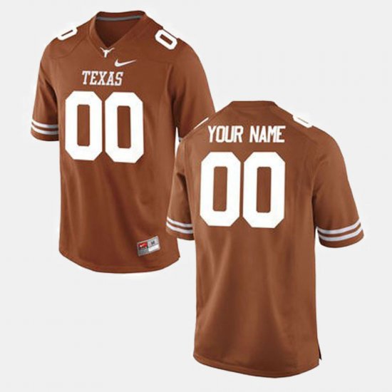 #00 Custom College Football UT Men Orange Jersey 252339-216