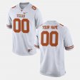 #00 Custom College Football Texas Longhorns Men White Jersey 478625-687