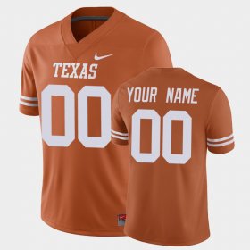 #00 Custom Game Texas Longhorns Men's Orange Jersey 620683-602