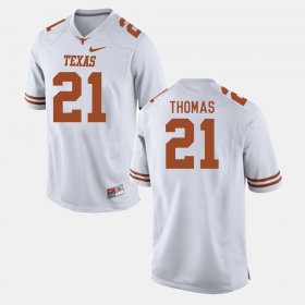 #21 Duke Thomas College Football Texas Longhorns Men White Jersey 935342-119
