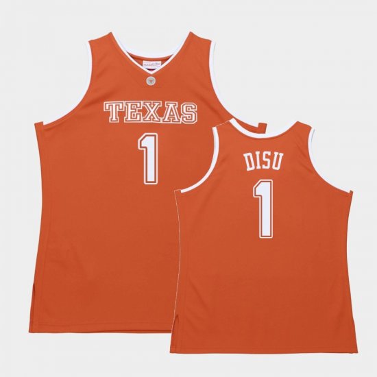 #1 Dylan Disu Authentic UT Men Orange Jersey 651999-604