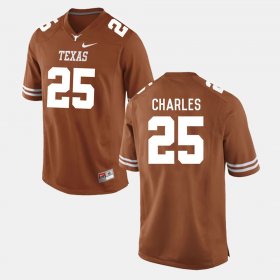 #25 Jamaal Charles College Football University of Texas Men Burnt Orange Jersey 859768-178