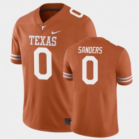 #0 Ja'Tavion Sanders Game University of Texas Men's Texas Orange Jersey 523817-657