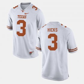 #3 Jordan Hicks College Football UT Men White Jersey 854274-803
