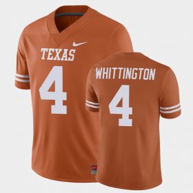 #4 Jordan Whittington Game Texas Longhorns Mens Orange Jersey 708361-755