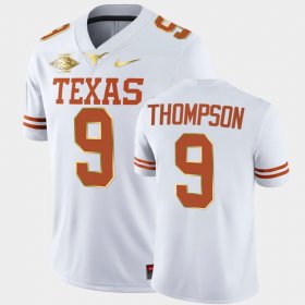 #9 Josh Thompson Longhorns 2021 Red River Showdown Golden Edition Mens White Jersey 387831-273