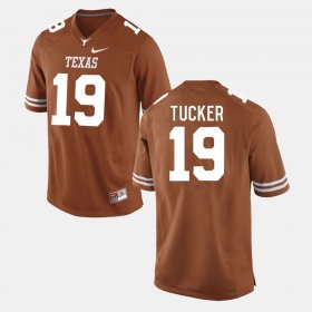 #19 Justin Tucker College Football UT Mens Burnt Orange Jersey 326303-196