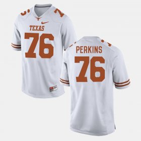 #76 Kent Perkins College Football University of Texas Men White Jersey 655256-169
