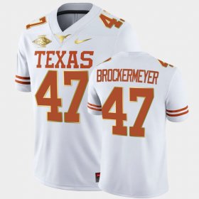 #47 Luke Brockermeyer UT 2021 Red River Showdown Golden Edition Men's White Jersey 979248-725