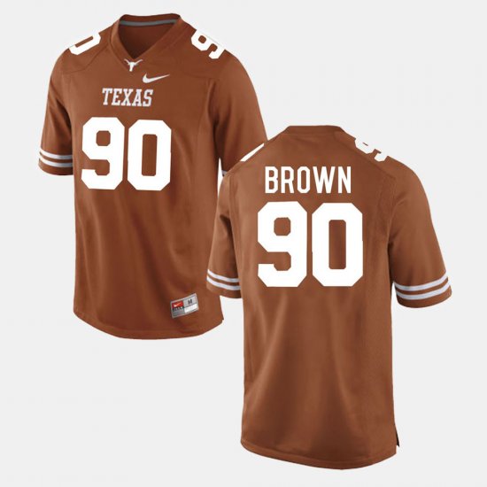 #90 Malcom Brown College Football Texas Longhorns Men\'s Burnt Orange Jersey 410551-866