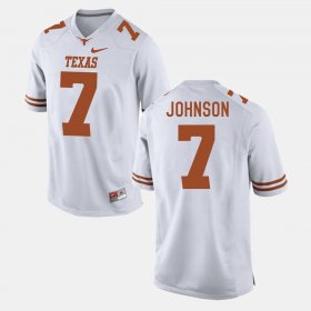#7 Marcus Johnson College Football Longhorns Mens White Jersey 995673-485