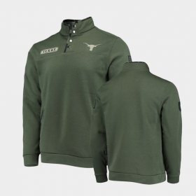 OHT Military Appreciation Texas Longhorns Digital Camo Quarter-Snap Mens Olive Jacket 595821-909