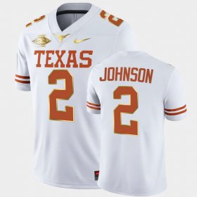#2 Roschon Johnson Longhorns 2021 Red River Showdown Golden Edition Mens White Jersey 342067-165
