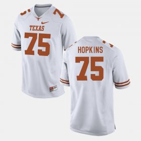 #75 Trey Hopkins College Football University of Texas Mens White Jersey 482940-826