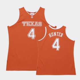 #4 Tyrese Hunter Authentic Longhorns Men's Orange Jersey 367894-631