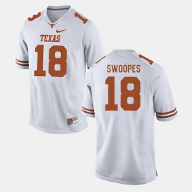 #18 Tyrone Swoopes College Football Texas Longhorns Men's White Jersey 660978-840