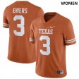 #3 Quinn Ewers NIL Player UT Women Texas Orange Jersey 714872-875