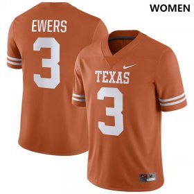 #3 Quinn Ewers NIL Player UT Women Texas Orange Jersey 714872-875