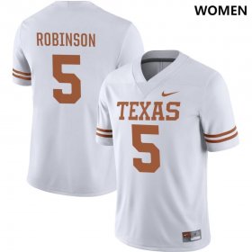 #5 Bijan Robinson NIL Player UT Women's White Jersey 566209-352