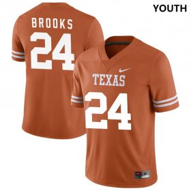 #24 Jonathon Brooks NIL Player UT Youth Texas Orange Jersey 250885-950