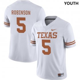 #5 Bijan Robinson NIL Player UT Youth White Jersey 634714-817
