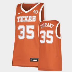 #35 Kevin Durant Replica Texas Longhorns College Basketball Youth Texas Orange Jersey 670128-132
